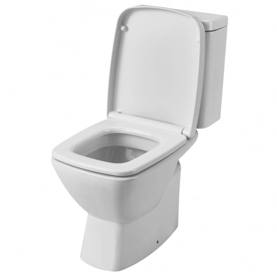 Унитаз-компакт Santek Нео, 1WH302194, горизонтальный выпуск, двухрежимная  арматура OLIVEIRA, нижний  подвод, сиденье с микролифтом