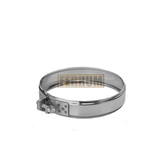 Хомут обжимной Ferrum, Ø210 мм, AISI 430/0,5 мм