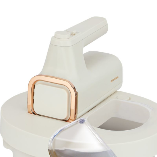 Миксер CENTEK CT-1129 (бежевый/золотой хром), 6 скоростей+турбо, 2 чаши 3,5/3,6 л, 800 Вт, бежевый