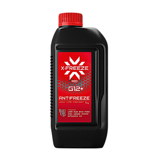 Антифриз "X-FREEZE RED" (G12+) красный 1кг (вес брутто)  (ООО"Тосол-Синтез", г.Дзержинск)