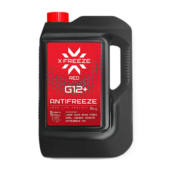 *Антифриз "X-FREEZ RED" (G12+) красный 5кг (вес брутто)  (ООО"Тосол-Синтез", г.Дзержинск)