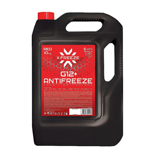 Антифриз "X-FREEZ RED" (G12+) красный 10кг (вес брутто)  (ООО"Тосол-Синтез", г.Дзержинск)