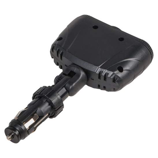 * Разветвитель прикуривателя (на 3 гнезда) трансформер, кнопка вкл./выкл., 12/24В. ("AIRLINE") ("ASP-3T-09")