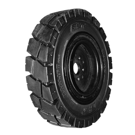 Шина 15x4,5-8 (125/75-8, 15x4 1/2-8) BKT MAGLIFT ECO EASYFIT, 109A5/100A5, (БКТ), цельнолитая с буртом, погрузчик  (под заказ)