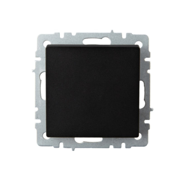 Выключатель BRITE 1КЛ проходной 10А ВС10-1-6-БрЧ черный (без рамки) IEK (BR-V12-0-10-K02)