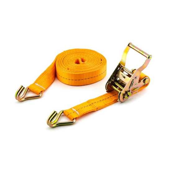 Стяжка с трещоткой (35 мм., 12 м., 1.5/3 тн.) ПОЛИЭФИР (РЕТ), ремень крепления груза с храповым механизмом ("TOP AUTO" С.Петербург) (ПРК1512)