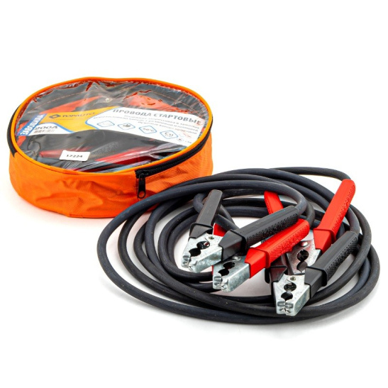 Провода прикуривания (2,0 м., 250 А.) провода 100% медь "ЗАВОДИЛА" ("TOP AUTO" С.Петербург) морозостойкие, стартовые, ПОЖИЗНЕННАЯ ГАРАНТИЯ
