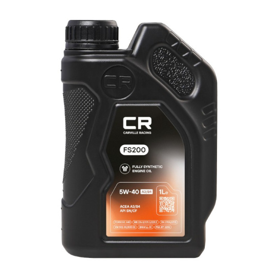 Масло моторное CARVILLE RACING FS200  (А3/В4) SAE 5W40, 1 л, API SN/CF, синтетическое, (двиг. бензиновый, дизельный), (ОАЭ)
