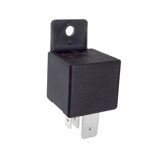 411.3787-03 РЕЛЕ СТАРТЕРА (4-х контактное, с помехоподавляющим резистором, с кронштейном) 12 В 80 А