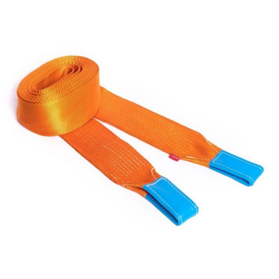 .Трос динамический (6.0 тн, лента 5 м.) трос рывковый, петли (6,0 тн) ("АвтоDело") (для бездорожья) 44406