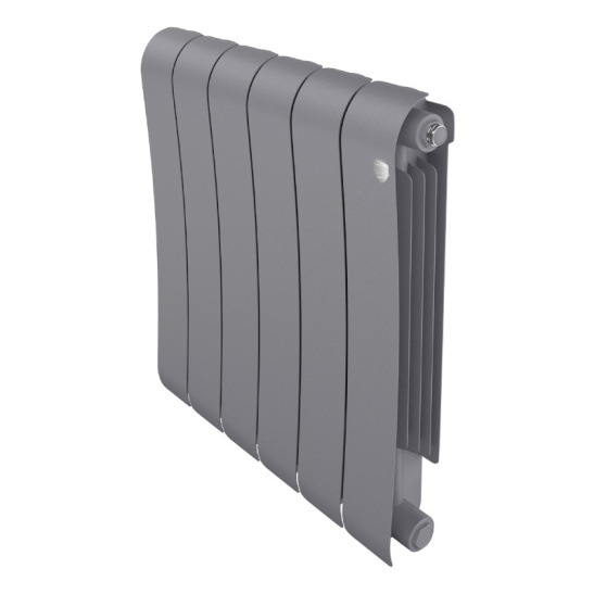 Радиатор биметаллический Royal Thermo Infinity Silver Satin/серебро 500/100, 6 секц.