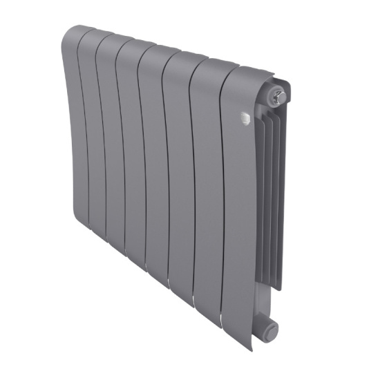 Радиатор биметаллический Royal Thermo Infinity Silver Satin/серебро 500/100, 8 секц.