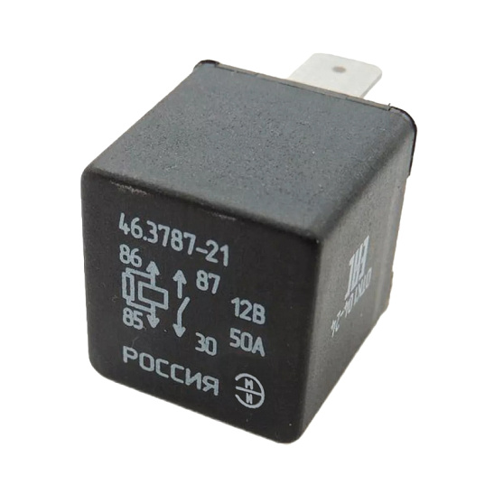 46.3787-21 РЕЛЕ СТАРТЕРА ВАЗ-2170 (4-х контактное, без кармана под кронштейн) 12 В 50 А. (взамен 71.3747-21)