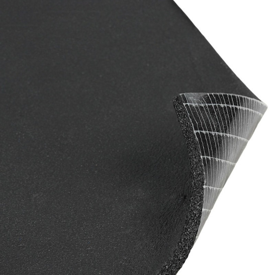 Шумоизоляция (звуко) "R-Тоn 6" (75*100 см), клеевой слой водостойкий, 6 мм., пенорезина ("AIRLINE") "ADSI007"