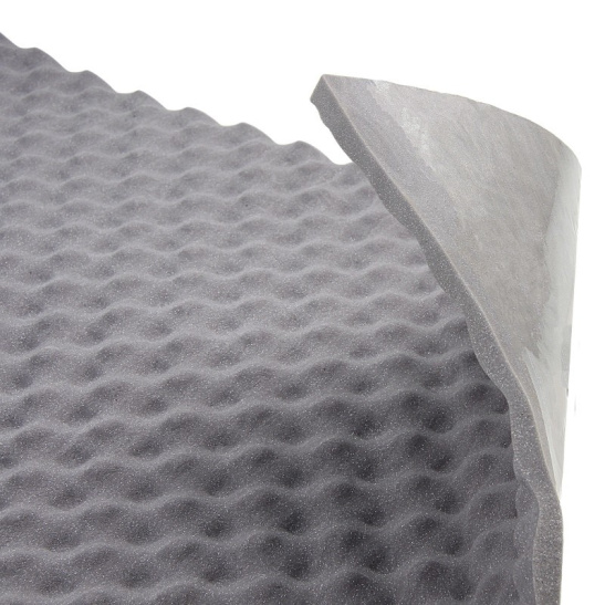 Шумоизоляция (звуко) "Виолон ВЭЛ Волна 15" (75*100 см), клеевой слой,15 мм, ППУ волн.формы с пропиткой ("AIRLINE") "ADSI014"