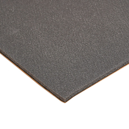 Шумоизоляция (звуко) "Изол 6" (50*70см), клеевой слой водостойкий, 6 мм., с доп.вибродемпф., ППЭ ("AIRLINE") "ADSI015"