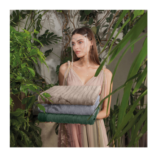 Полотенце махровое Verossa "Steps texture" 50*90см цв.кофе