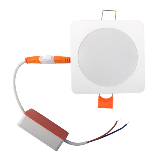 Светильник светодиодный General ДВО (412375) GLP-DECO-S2-W квадрат белый с подсветкой 7Вт 4500К 620Лм встраиваемый IP40