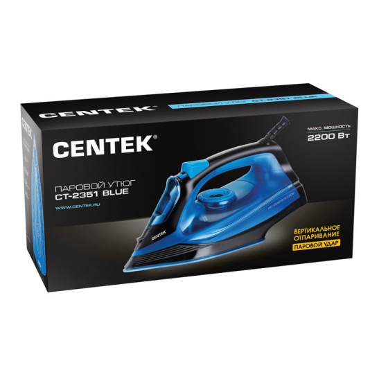 Утюг электрический CENTEK CT-2351 BLUE (синий) 2200 Вт