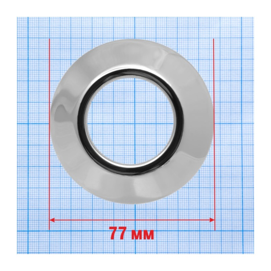 Чашка декоративная (отражатель) 32 мм (77х32х30 мм) конус (нерж., хром)