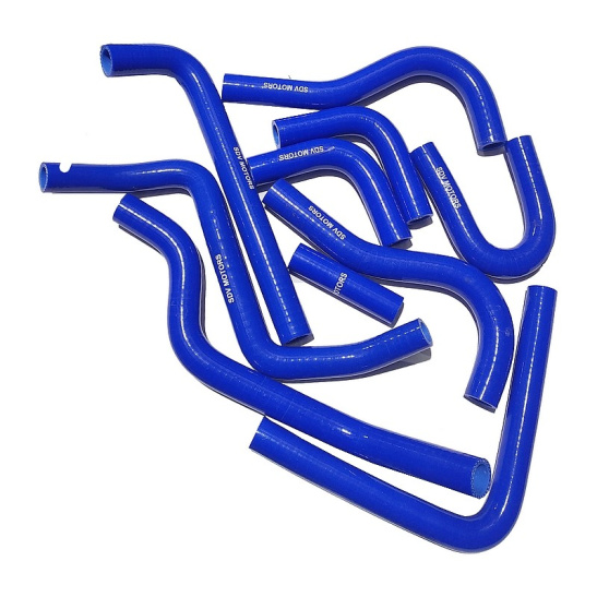 SM.3302-8120000-10 Патрубки отопителя ГАЗель дв.ЗМЗ-405 Евро-3 борт (к-т 10шт) силикон/SDV/