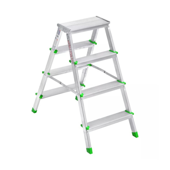 Стремянка двустороняя алюминиевая 4х4 SARAYLI, Россия ТУ 9693-002-51298946-2009