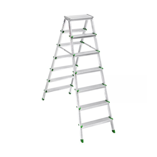 Стремянка двустороняя алюминиевая 7х7 САРАЙЛЫ-М, Россия ТУ 9693-002-51298946-2009