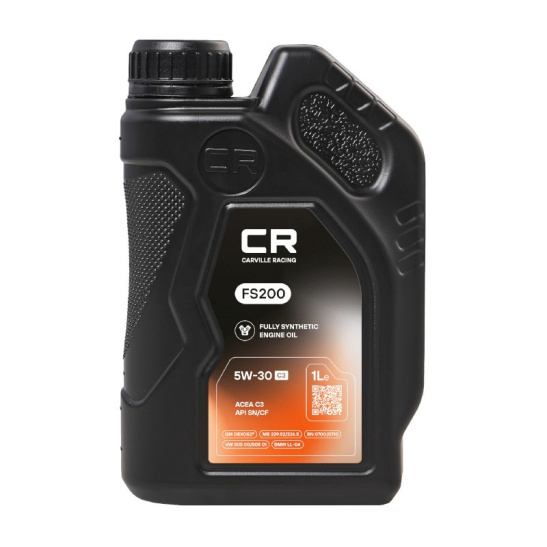 Масло моторное CARVILLE RACING FS200 C3 SAE 5W30, 1 л, API SN/CF, синтетическое, (двиг. бензиновый, дизельный), (ОАЭ)