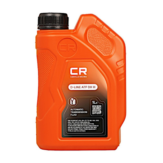 Масло трансмиссионное CARVILLE RACING  D-LINE ATF DX III , 1л, синтетическое, АКПП, (ATF3),  (ОАЭ)