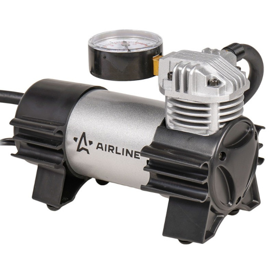 Автокомпрессор (30 л/мин, до 7 атм.) пит.прикуриватель ("STANDART") ("AIRLINE") металл (насос шинный электрический 12В) (CA-030-06)