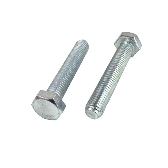 Болт М10x25 мм, цинк, полная резьба, кл. пр. 10,9, ГОСТ 7798-70, ГОСТ 7805-70, DIN 933, Беларусь