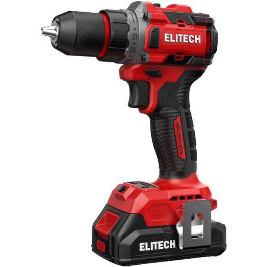 Дрель-шуруповерт аккум. бесщеточный ELITECH ДА 20 БЛ2 (20В/2.0Ач, 50Нм)  Элитеч E2201.045.01