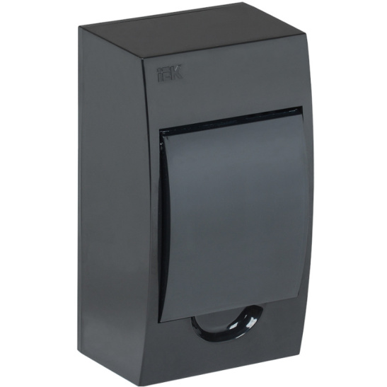 Бокс IEK ЩРН-П 4 черный навесной пластик KREPTA IP41 200х112х93 (MKP12-N-04-41-K02)