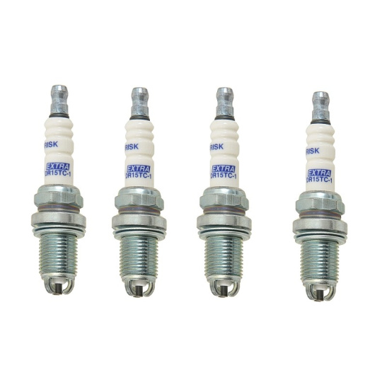 DR15TC-1 КОМПЛЕКТ СВЕЧЕЙ ЗАЖИГАНИЯ (4 шт.) "BRISK" EXTRA  ВАЗ (16-ти клап. двигатели) ГАЗ, УАЗ (двигатели ЗМЗ-405,406,409) (1,0 мм, 3-х электродная)