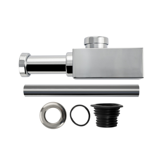 Сифон для умывальника, хром, 8742, BRIMIX, Санакс