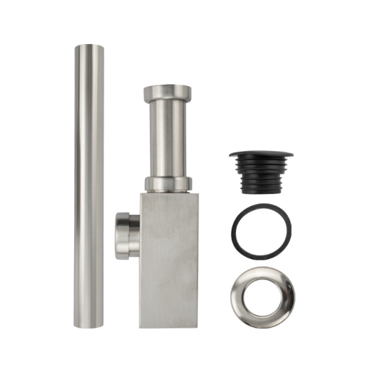 Сифон для умывальника, сатин, 8743, BRIMIX, Санакс