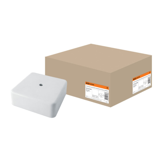 Коробка распаячная TDM (SQ1401-0209) для о/п 100х100х44 мм белая IP40 