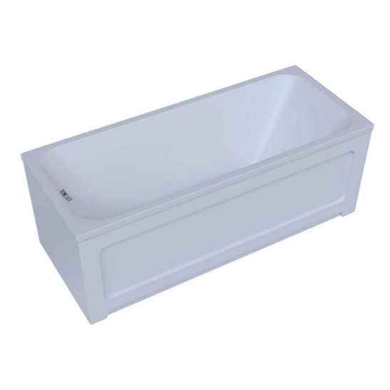 Ванна акриловая прямоугольная 1800х800х435мм ELITE, в комплекте с каркасом, экраном, (Redo) Россия