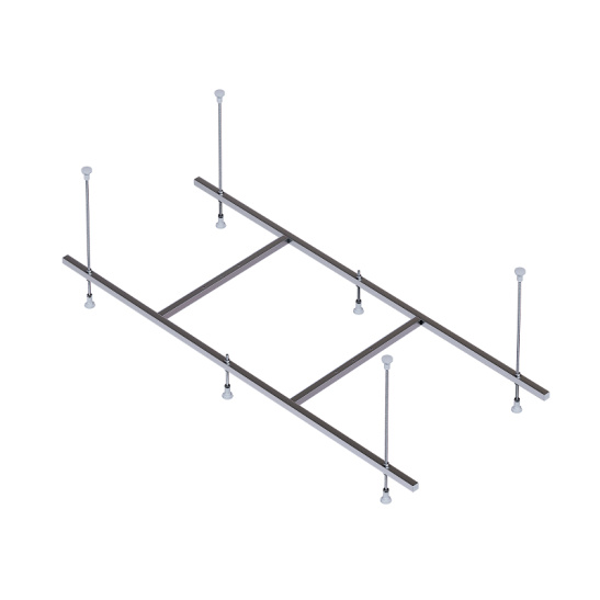Ванна акриловая прямоугольная 1800х800х435мм ELITE, в комплекте с каркасом, экраном, (Redo) Россия