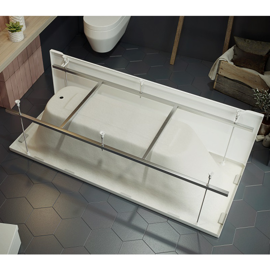 Ванна акриловая прямоугольная 1800х800х435мм ELITE, в комплекте с каркасом, экраном, (Redo) Россия
