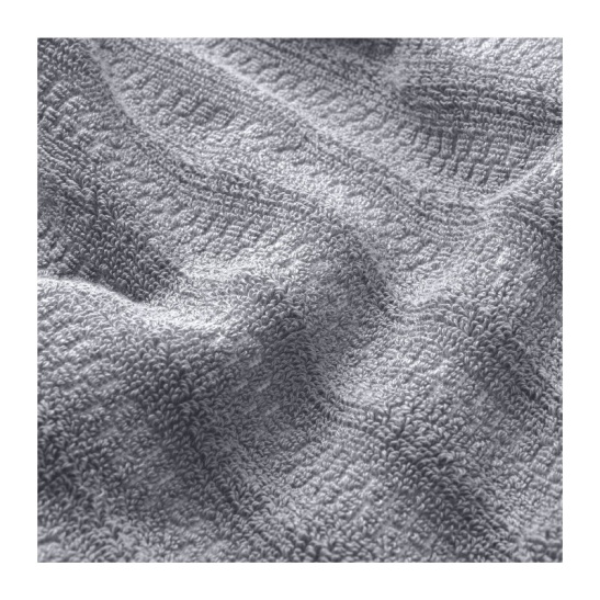 Полотенце махровое "Verossa" "Wave&pixels" 70*140 цв.графит/белый