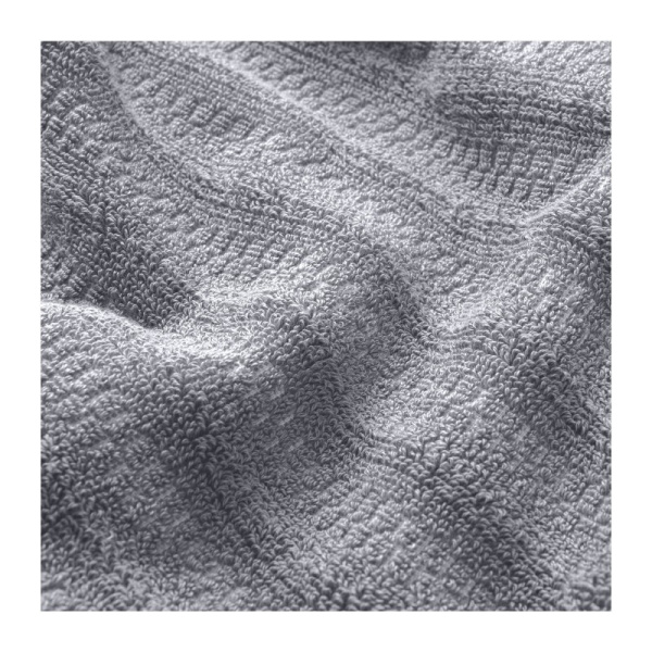 Полотенце махровое "Verossa" "Wave&pixels" 70*140 цв.графит/белый
