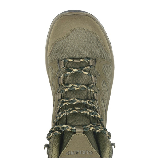 Ботинки треккинговые "ELKLAND" р.43 ПУ/Резина цв.оливковый модель 212