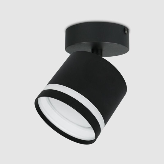 Спот "Башня" General (661719) GX53 черный (боковой рассеиватель) IP20