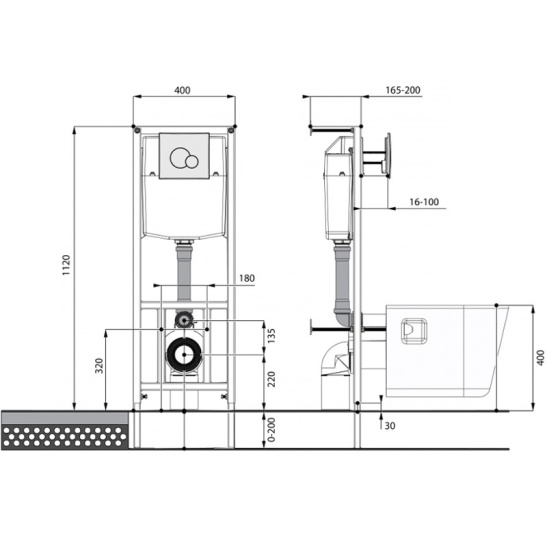 ПЭК НЕО (подвесной унитаз НЕО+инсталляция+кнопка черная+сиденье с микролифтом), 1WH501776, (г. Чебоксары)