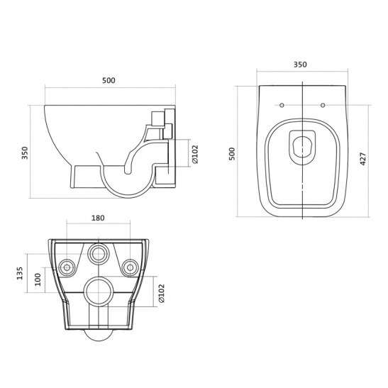 ПЭК НЕО (подвесной унитаз НЕО+инсталляция+кнопка черная+сиденье с микролифтом), 1WH501776, (г. Чебоксары)