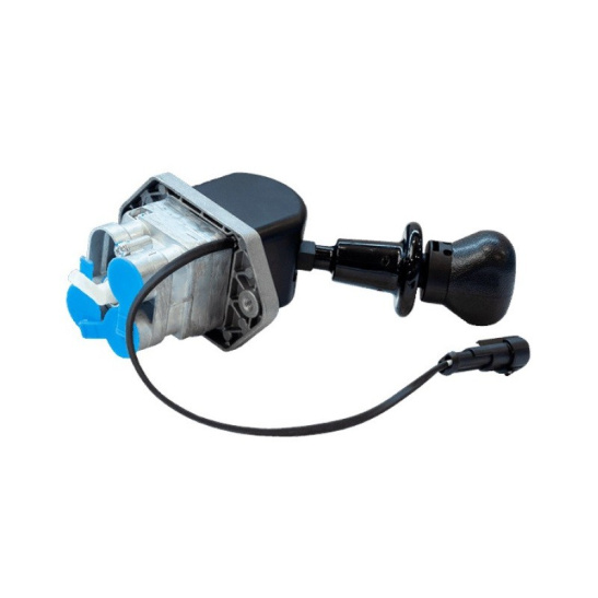 35260051140  Кран ручного (стояночного) тормоза, 3 вывода, с датчиком на панель (конвейер КАМАЗ) "SORL" (замена WABCO 961 723 100 0, 961 723 157 0) стояночный, ручника, с ручным управлением