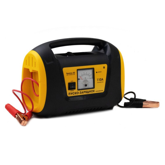 * Устройство пуско-зарядное (12 В., пуск 110А., заряд 10А.) автомат, стрелочная индикация, импульсное ("Вымпел-80") (НПП "ОРИОН") типы АКБ: EFB, WET Ag (серебряные), WET Сa/Ca (кальциевые)