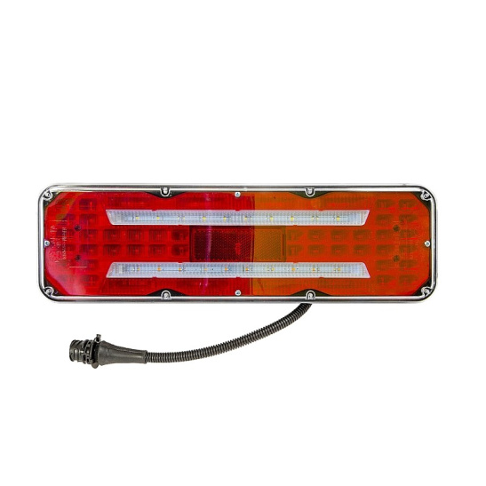 ФЗ 07.24Л-01 (LED) ФОНАРЬ ЗАДНИЙ ЛЕВЫЙ (светодиодный, жгут с байонетным разъемом 1718230-2, м/о 200 мм, М8)