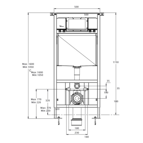 Сет AZARIO инсталляция + Azario MONEO подвесной безободковый унитаз с сиденьем микролифт (AZ-8010-1000+AZ-0062) + Azario кнопка хром глянец (квадратная) (AZ-8200-0031)
